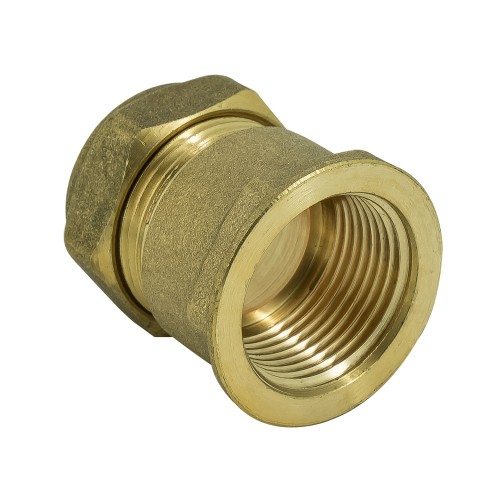15mm  x 3/8" Female Iron Straight Compression WRAS Approved Brass Fittings 