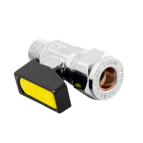 Straight C + MI Taper Mini Ball Valve Chrome