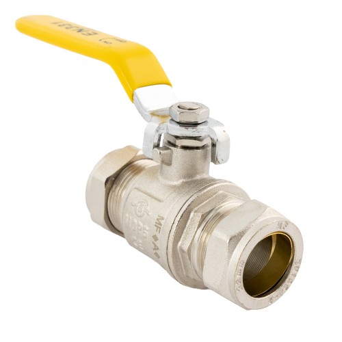 Lever Ball Valves (Yellow Handle)