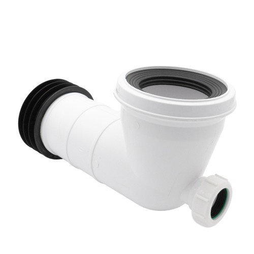 Bent Pan Connector w/ Outlet Boss