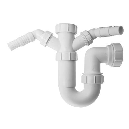 Swivel P Trap w/Twin 135° Nozzles