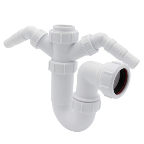 Swivel P Trap w/Twin 135° Nozzles
