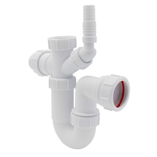 Adjustable Swivel P Trap w/ Outlet Nozzle & Hose Connector