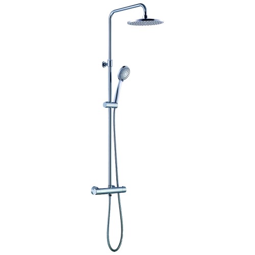 Asti Bar Shower c/w Diverter, Rigid Riser, Fixed Head and Handset