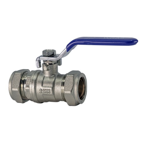 Lever Ball Valve C x C LP Blue Handle 