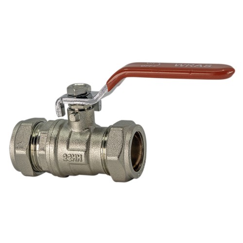 Lever Ball Valve C x C LP Red Handle