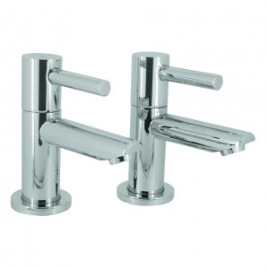 Asti Lever Basin Taps Chrome (Pair) 