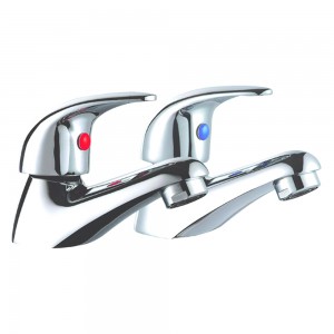 Base Contemporary Basin Taps CP (pair)