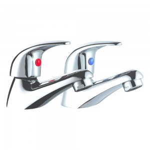 Base Contemporary Bath Taps CP (pair)