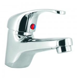 Base Contemporary Mono Basin Mixer cw Clicker Waste CP