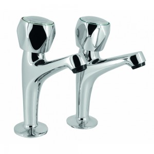 Base Highneck Pillar Taps CP (pair)