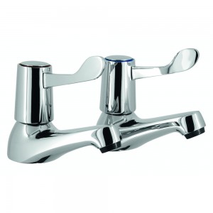 Base Lever Bath Taps CP (pair)