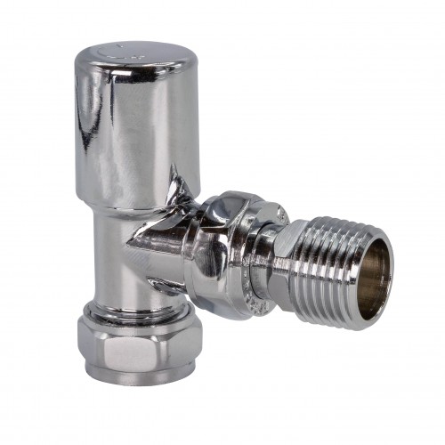 Angled Radiator Valve (Pair)